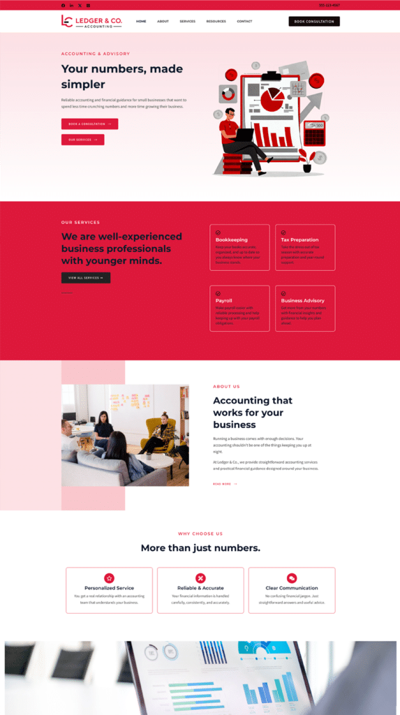 Clear & Confident website demo