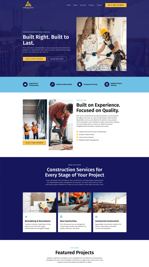 Local Pro website demo